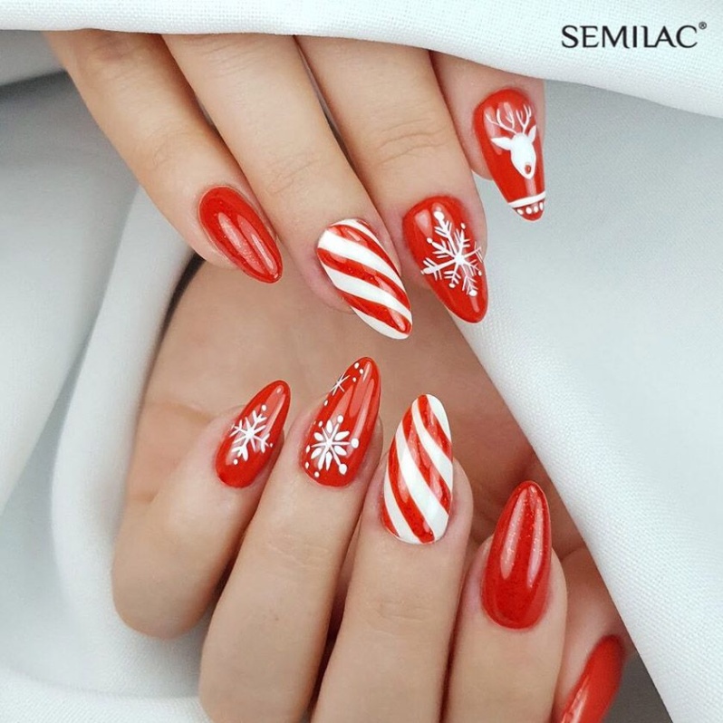 Gel Nail Designs Ideas Christmas