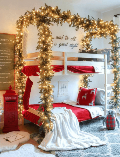 Niche Utama 1 + Stunning Christmas Bedroom Decor Ideas You'll Love