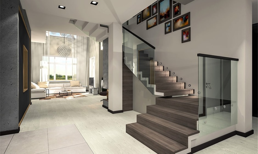 stairs design ideas Niche Utama 2 Glass Staircase Design Ideas For Your Home  DesignCafe