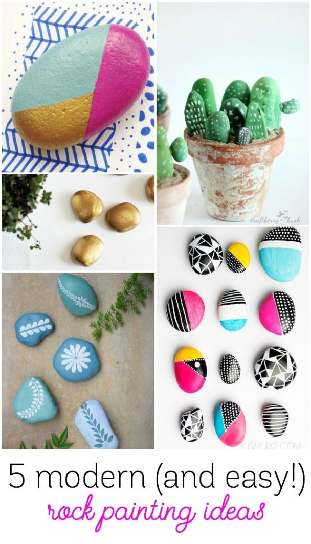 Niche Utama 2  Modern Rock Painting Ideas To Try This Summer