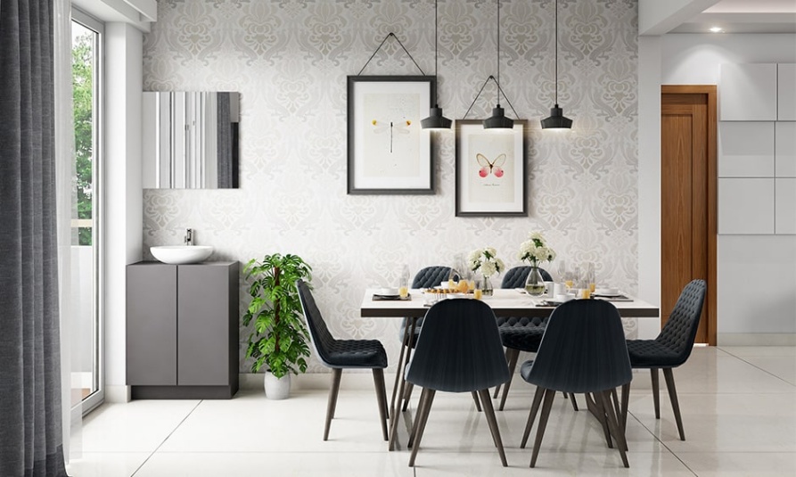 Niche Utama 2  Stunning Modern Dining Room Wall Decor Ideas  DesignCafe