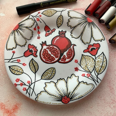 Niche Utama 2 The Best Plate Painting Ideas:  Plate Painting Designs From Artistro