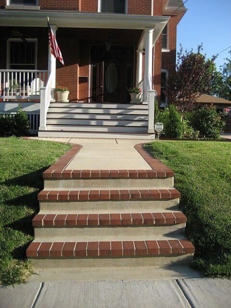 brick front steps design ideas Niche Utama 2  Wonderful DIY Ideas to Decorate Your Yard With Bricks